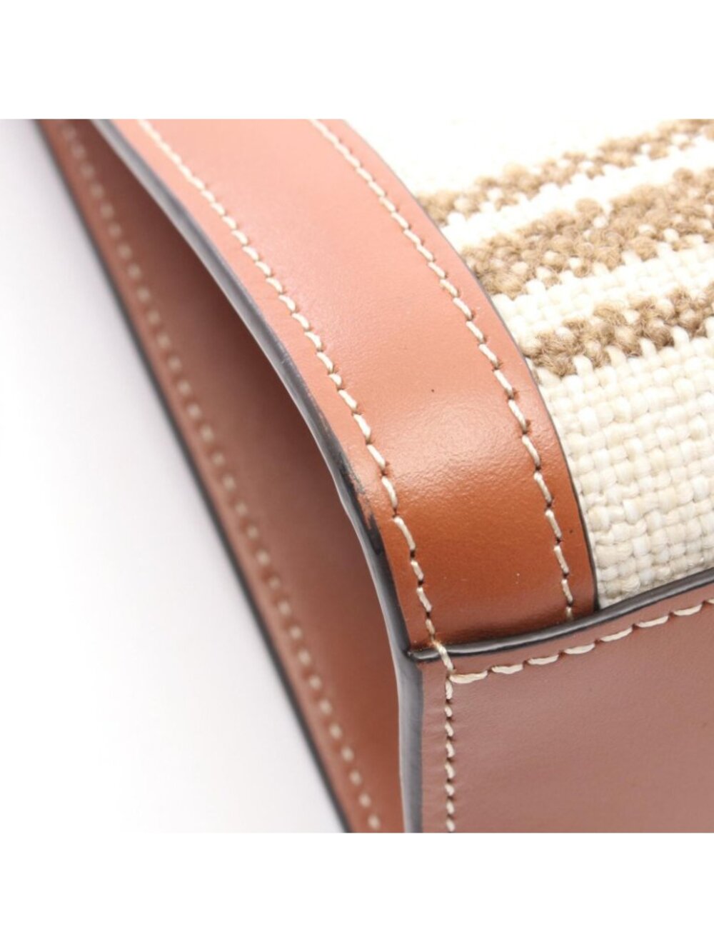 Celine Tote Small Vertical Cover 2-Way Natural Brown Canvas Leather - Picture 7 of 7